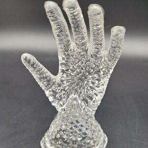 Vintage Crystal Clear Hand Ring Holder
