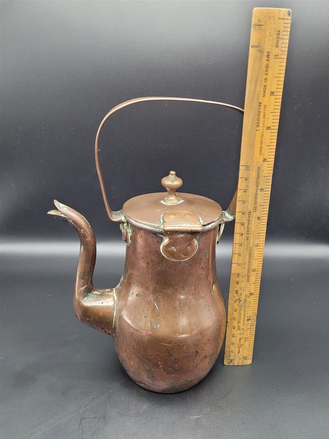 Antique Copper Coffee Pot Etsy