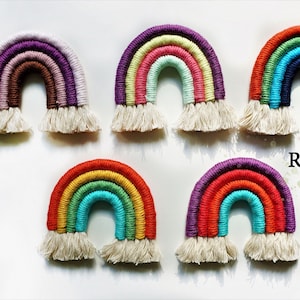 Macrame Rainbow Boho  Baby Macrame  Mobile