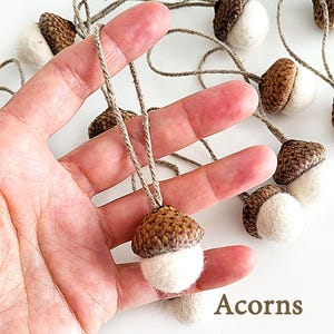 Felt Acorns Felt Beads Wool Pom Pom Acorns Wholesale Bulk Craft Decoration Acorns 2cm (0.79 inch)