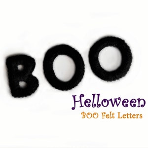 Cartas de fieltro Felt Helloween al por mayor Decoración artesanal a granel Letras de fieltro