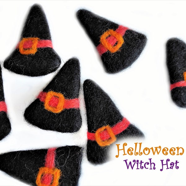 Felt Witch Hat Felt Helloween Wholesale Bulk Craft Decoration Wool Witch Hat