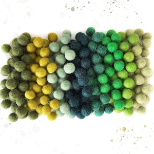 80 Stück 1 cm (0.39 inch) Wolle Wollfilz Ball Filzpom-poms Wolle Pom Pom Gumball Grosse Handwerk Dekoration Perlen 1 cm (0.39 inch)