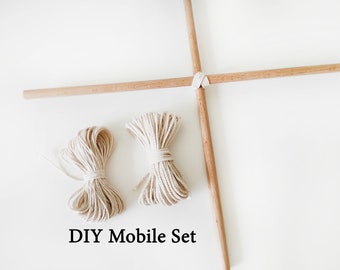 DIY Set Customizable DIY Mobile Wood Baby Mobile Create DIY Set Baby Mobile Create 30cm (11.81 inch)