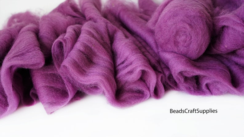 4008 Wool For Nuno Felting Craft Project Needlecraft Fiber Art Supply Bright Color Assortment 100/% Natural Roving Extra Fine Felting Wool