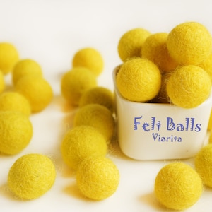 Wool Felt Ball. 20mm Felt Balls. Wool. Pom Pom. Gumball. Wholesale. Bulk. Craft. Decoration. Beads 2cm 20mm (0.79 inch)