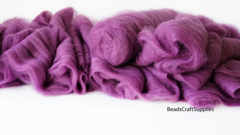 4008 Wool For Nuno Felting Craft Project Needlecraft Fiber Art Supply Bright Color Assortment 100/% Natural Roving Extra Fine Felting Wool