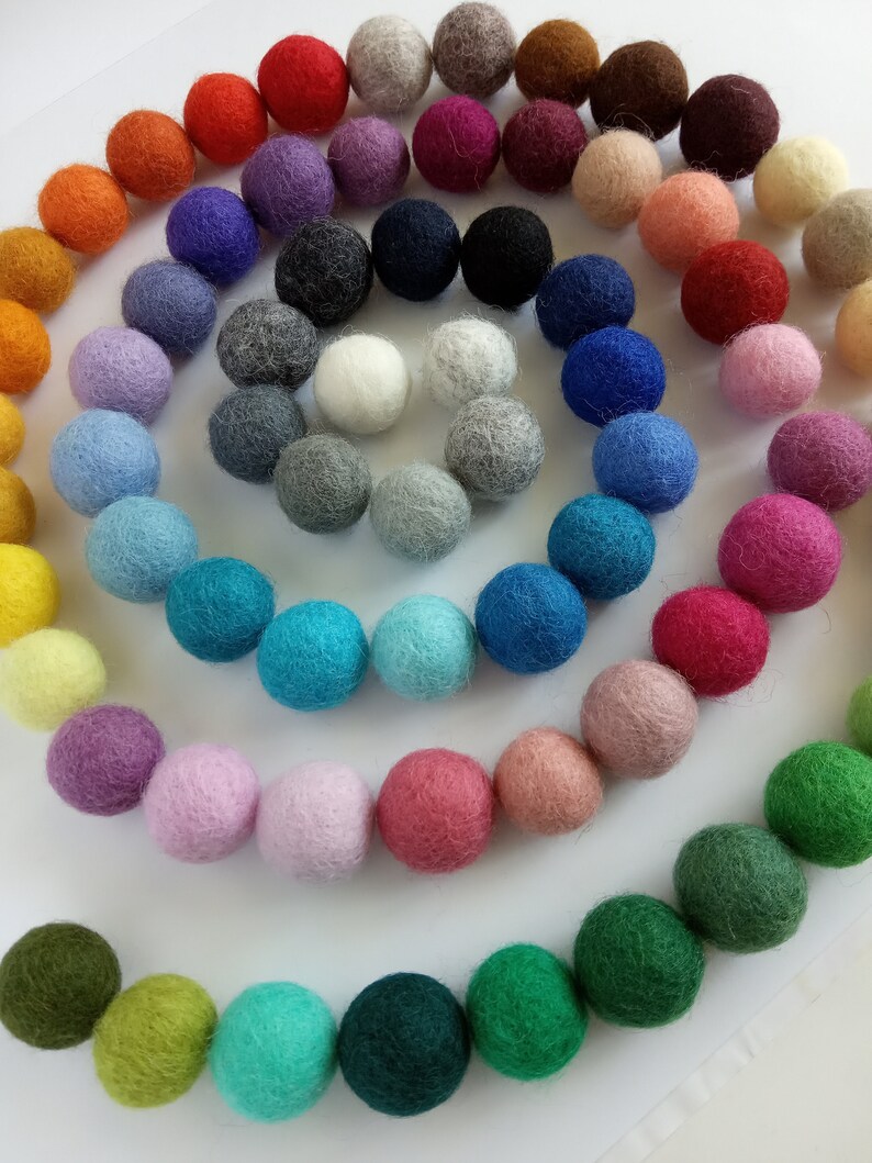 5pcs 5cm 1.97 inch Wholesale Wool Felt Ball Felt Balls Wool Etsy