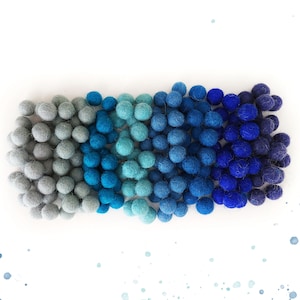 80 Stück 1cm (0,39 Zoll) Wollfilz Ball Filzpom-Poms Wolle PomPom Gumball Großverkauf Handwerk Dekoration Perlen 1cm (0,39 Zoll)