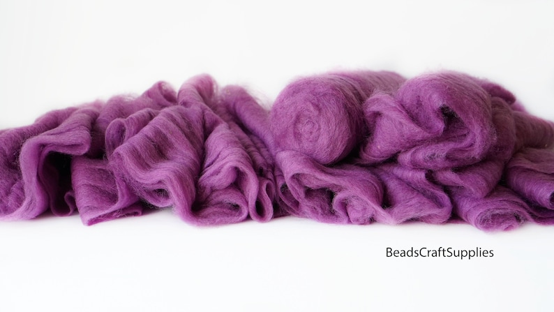 4008 Wool For Nuno Felting Craft Project Needlecraft Fiber Art Supply Bright Color Assortment 100/% Natural Roving Extra Fine Felting Wool