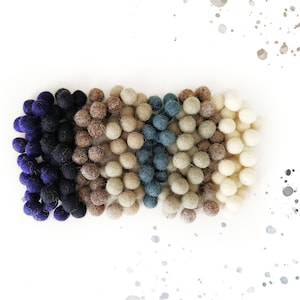 80 Stück 1cm (0,39 Zoll) Wollfilz Ball Filzpom-Poms Wolle PomPom Gumball Großverkauf Handwerk Dekoration Perlen 1cm (0,39 Zoll)