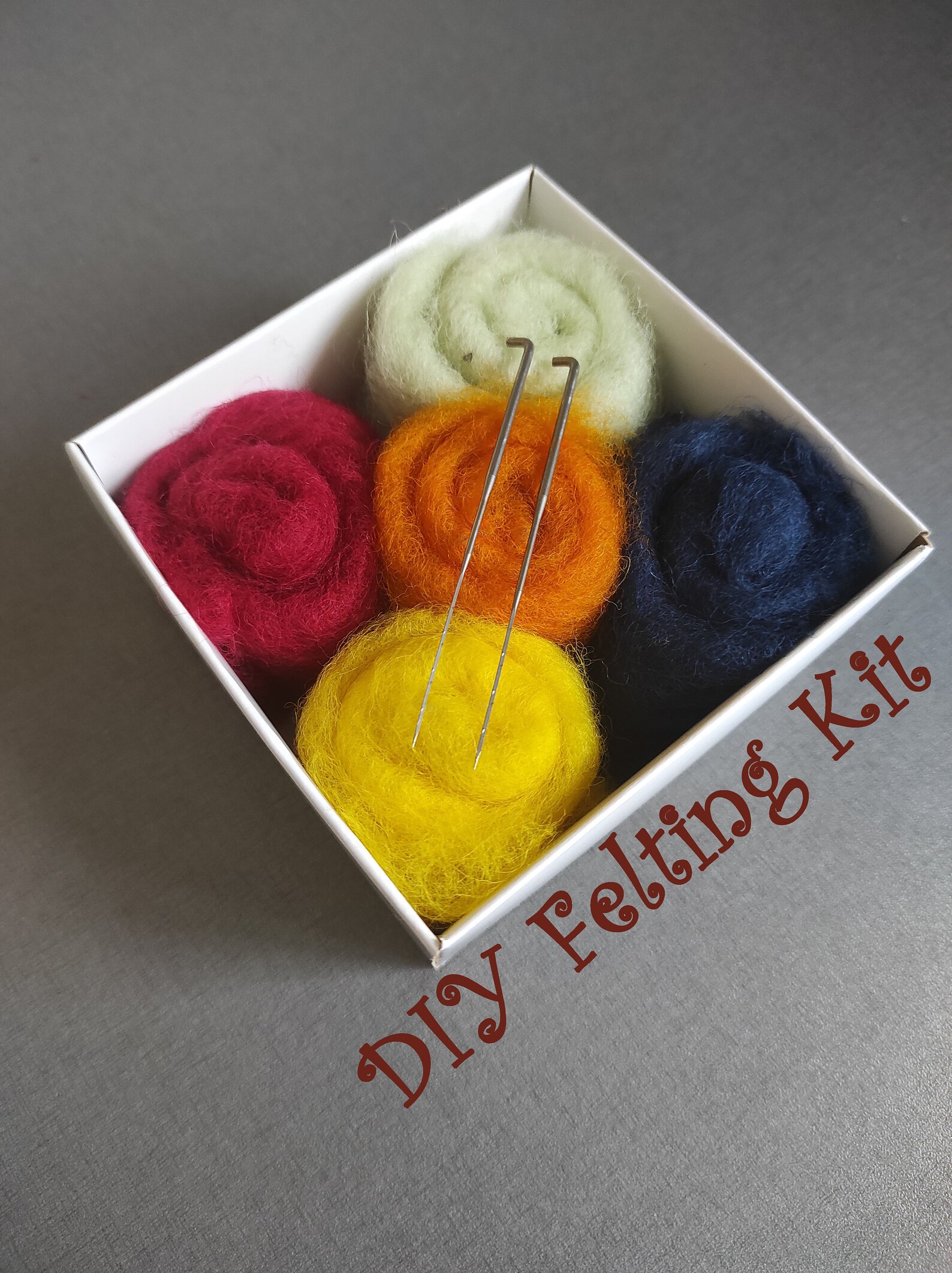 IWANTDIY Needle Felting Kits Beginnes, DIY Wool Needle