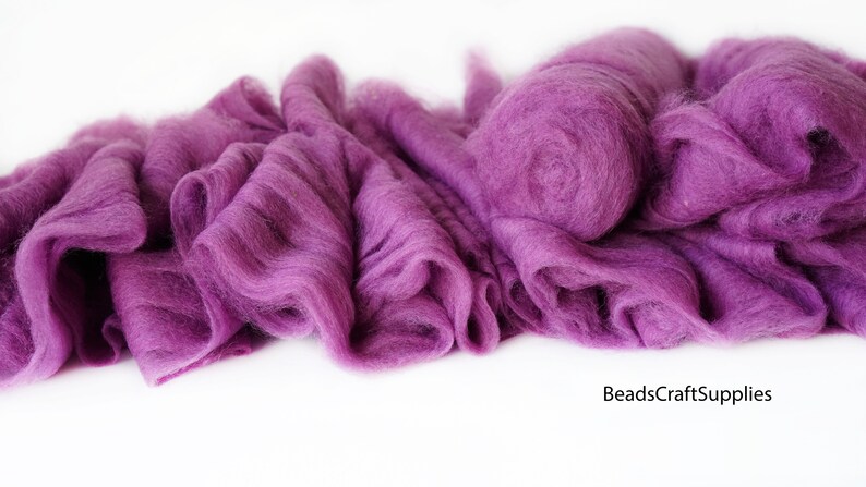 4008 Wool For Nuno Felting Craft Project Needlecraft Fiber Art Supply Bright Color Assortment 100/% Natural Roving Extra Fine Felting Wool