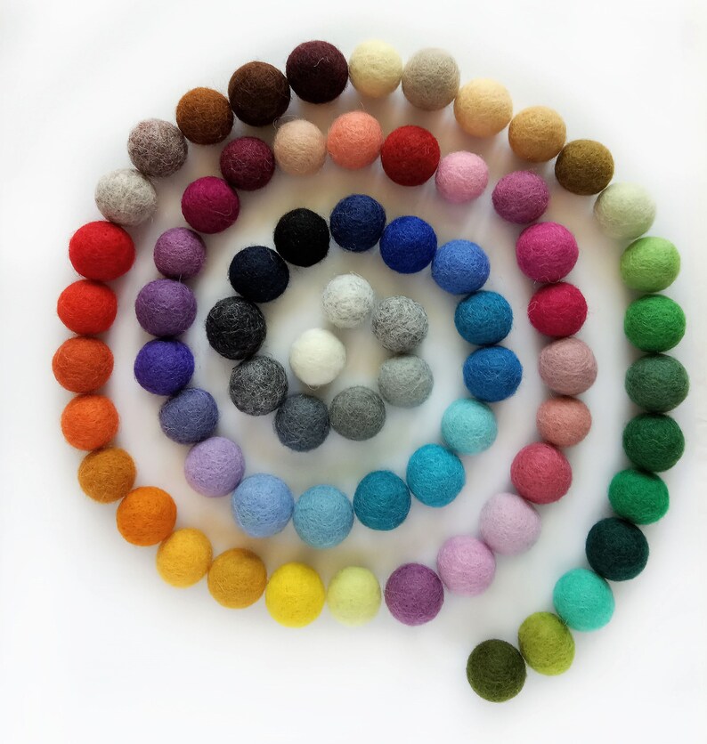 5pcs 5cm 1.97 inch Wholesale Wool Felt Ball Felt Balls Wool Etsy