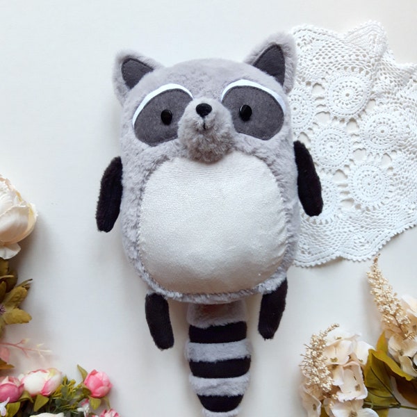 Raccoon - Raccoon Toy - Racocky Raccoon - Plush Raccoon -  Gifts for children - Raccoon soft toy