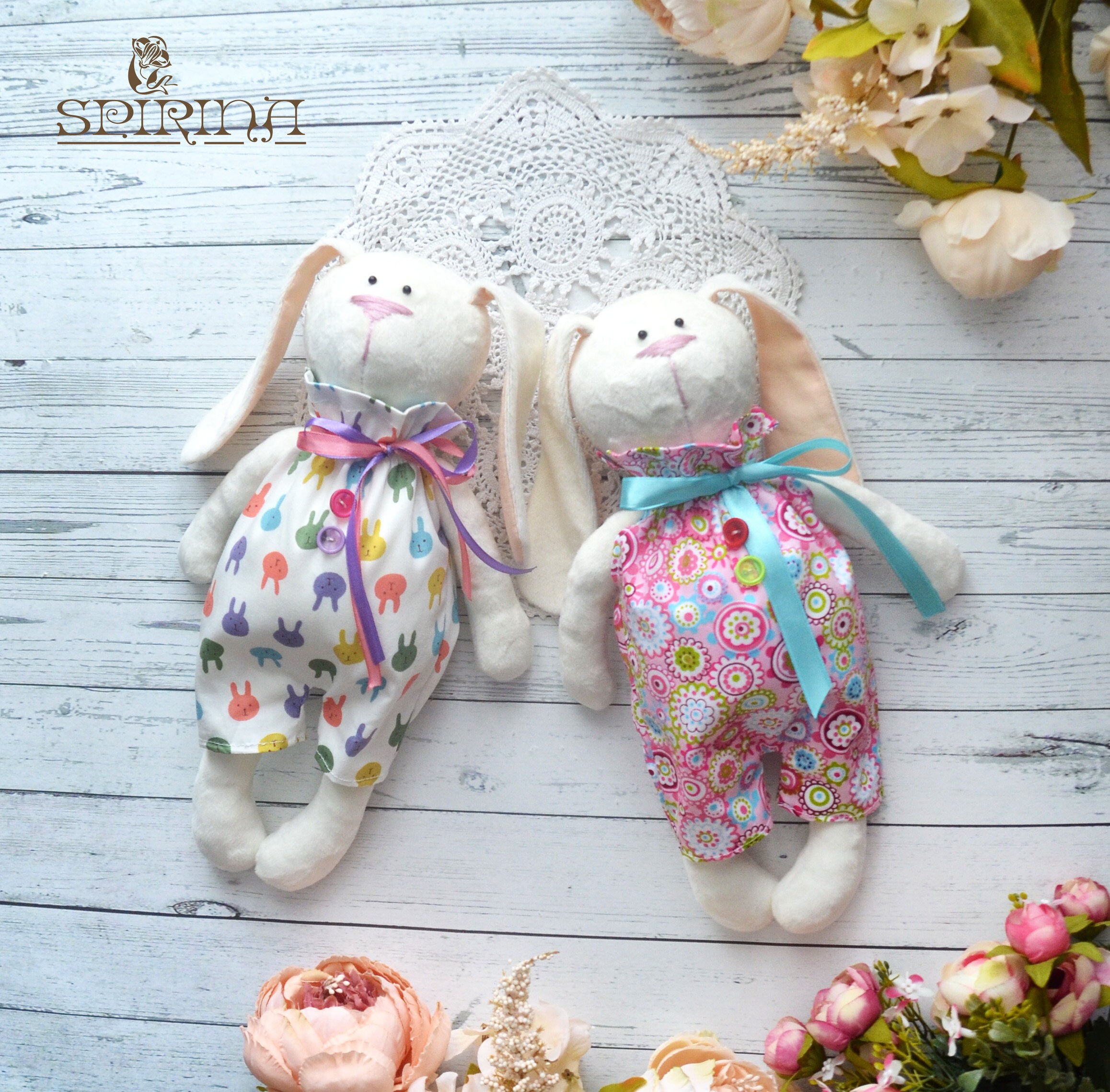 Bunny plush Bunny Rabbit Personalized Baby gifts girls Kids Etsy
