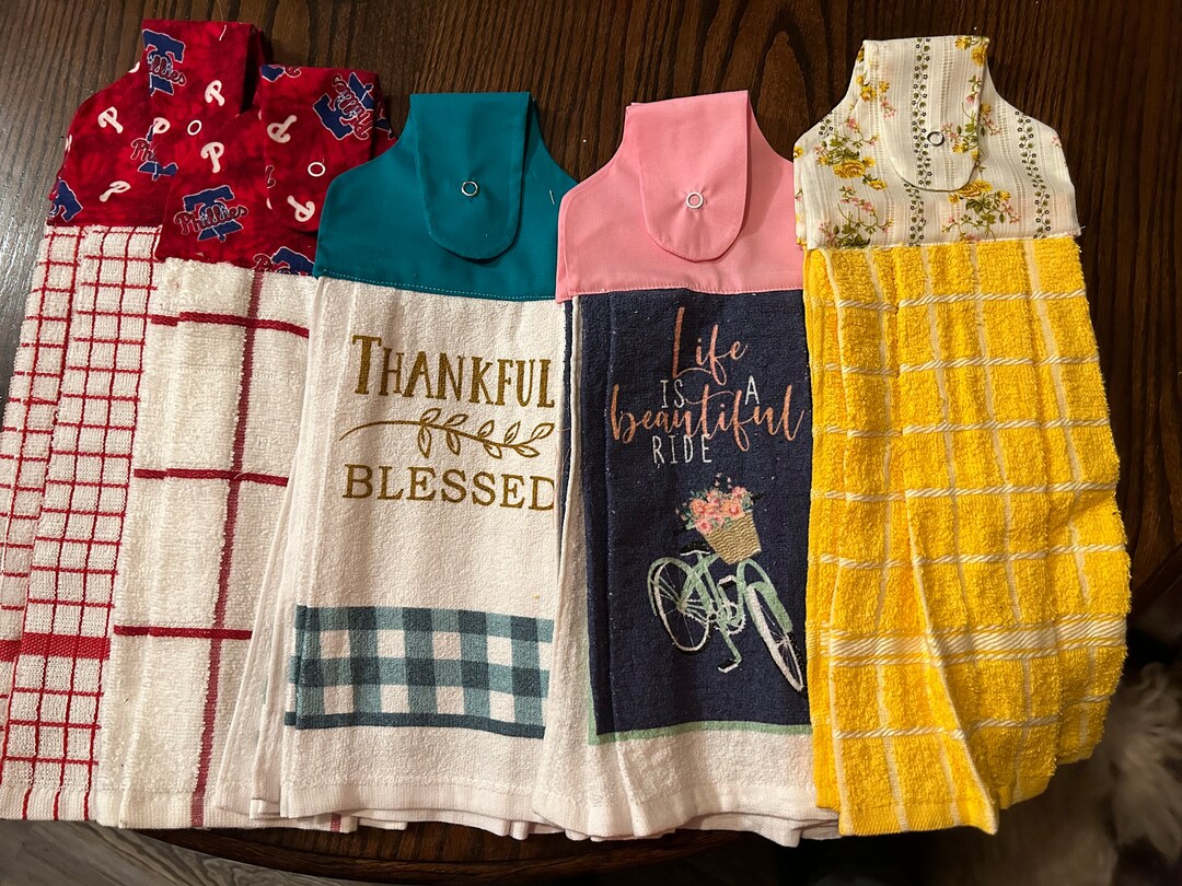 Kitchen Snap Towels Etsy