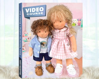 Waldorf doll VIDEO Tutorial. Step-by-step Guide with Patterns for Traditional Textile Doll