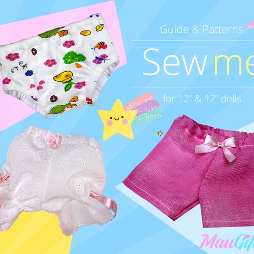 Doll Underwear PDF Sewing Patterns for Waldorf Doll Etsy