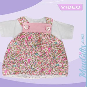 Doll Dress, T-shirt & Panties PDF, Sewing Patterns and Step-by-Step  guide for Waldorf Doll. Doll Clothes | Doll Outfit | Tutorial