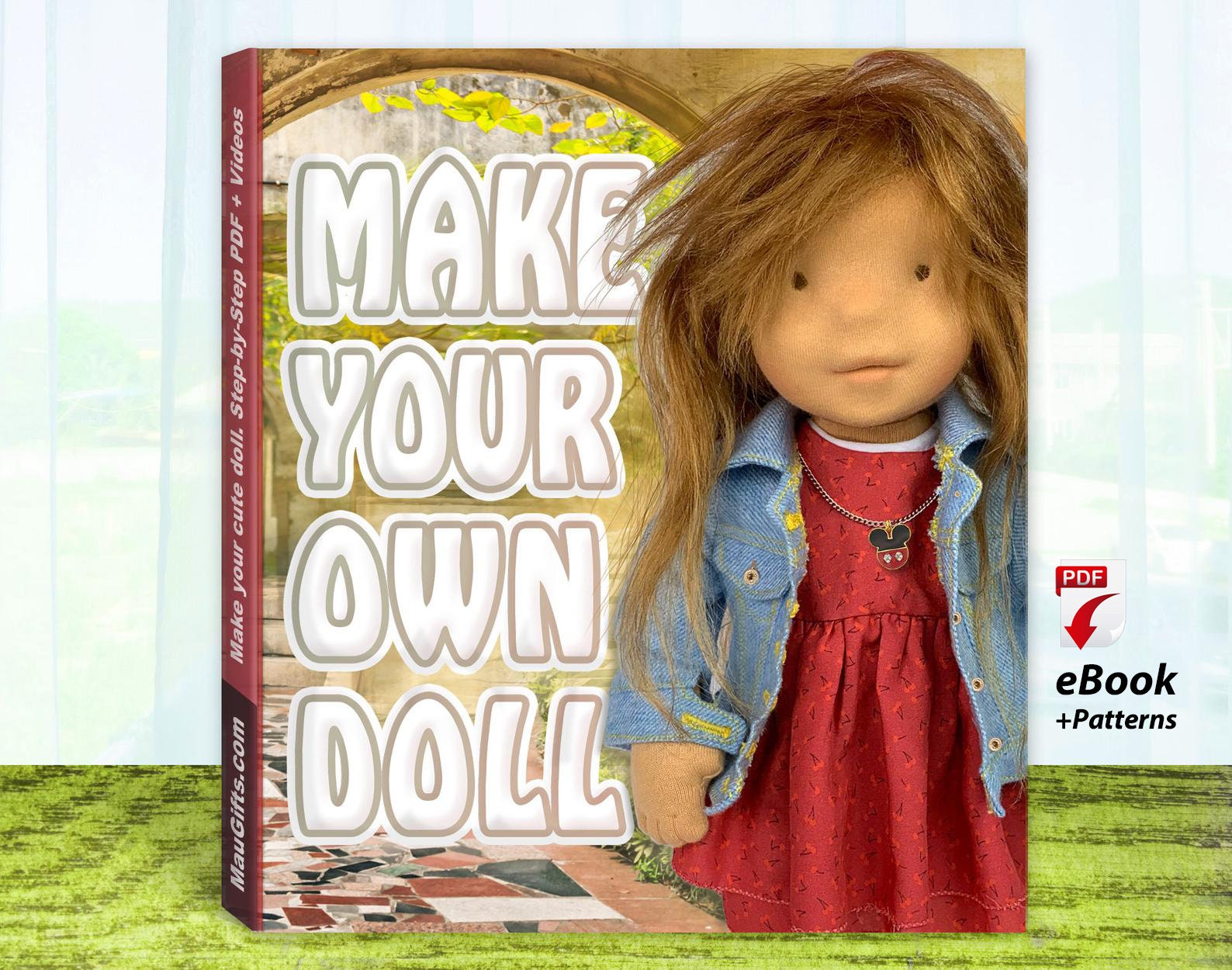 Doll Patterns & Tutorial Step-by-Step PDF  Waldorf Doll Sewing Patter…