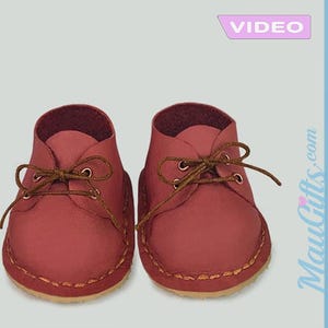 Doll Shoes VIDEO + Sewing Patterns in PDF for Waldorf Doll | Leather shoes | Zapatos de Muñeca | Sapatos de Boneca | Puppenschuhe