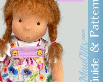 Doll Dress, T-shirt & Panties PDF, Sewing Patterns and Step-by-Step  guide for Waldorf Doll. Doll Clothes | Doll Outfit | Tutorial