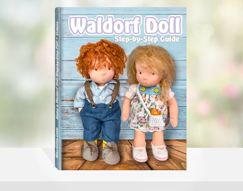 Guide étape par étape de la poupée Waldorf modèles PDF Manuel d'utilisation de la poupée Waldorf Modèle de poupée en tissu Instructions pour la poupée en tissu image 1