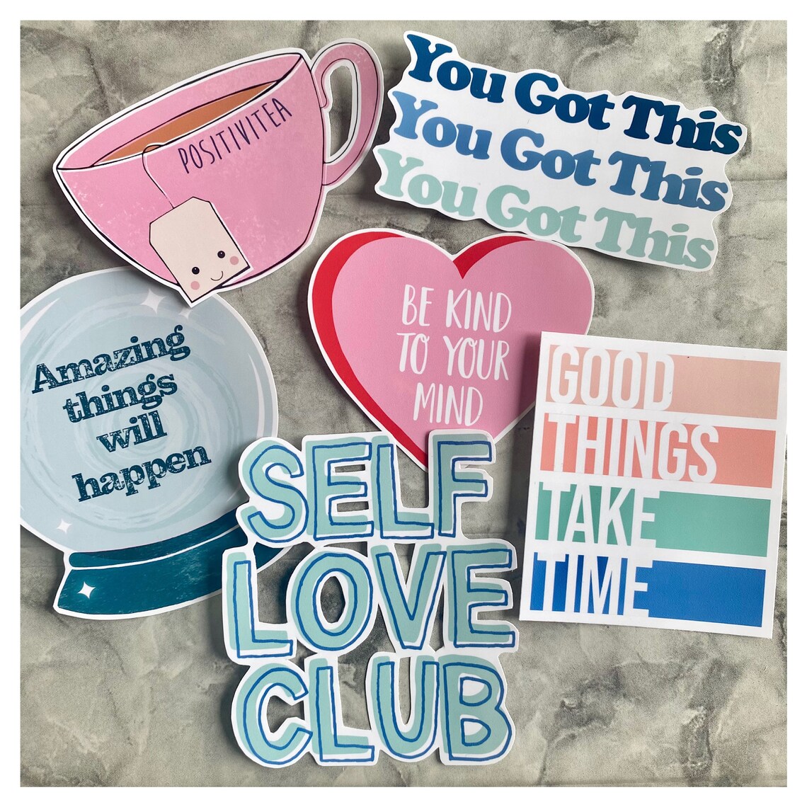 Self Love Sticker Pack Vinyl Stickers Laptop Stickers Etsy