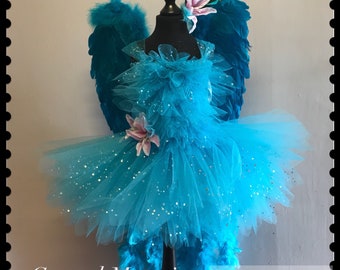 Rio Jewel Blue Macaw bird tutu dress costume