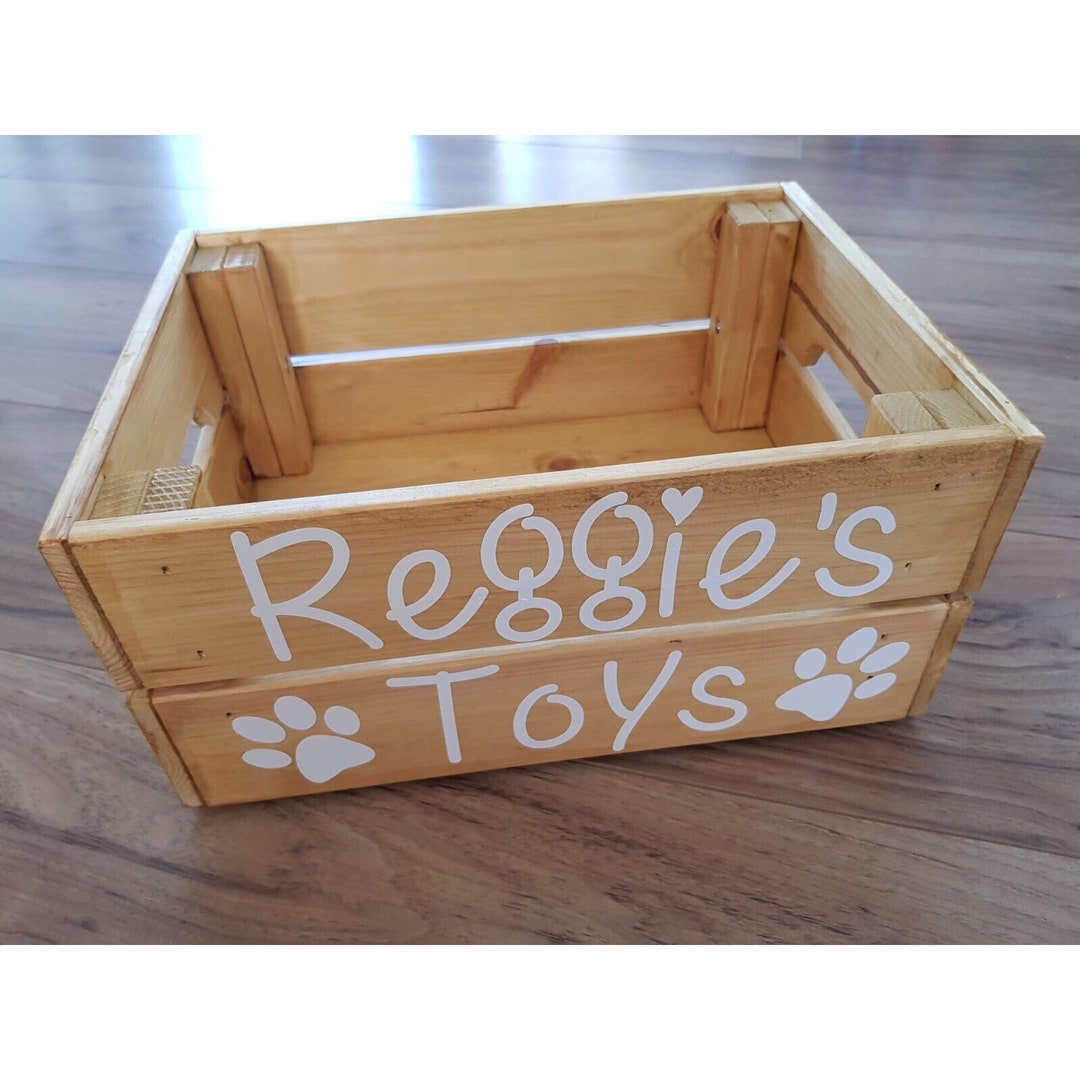 Personalised Pet Toy Box Dog Toy Box Personalised Box for Etsy