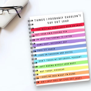 Sarcastic Office Pens, Work Pens, to Do List, Girl Boss Gift, Home Office  Stationery, Personalised Stationery 