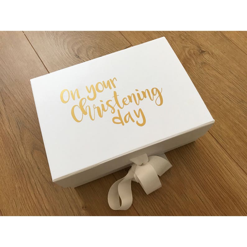 Christening Gift Box Christening Gift Personalised Etsy UK