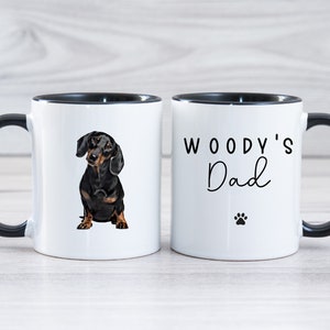 Sausage dog mug, daschund lover gifts, dog daddy, dachshund dad, sausage dog mug, daschund gift idea, daschund lover