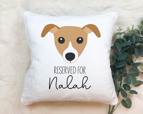 Reserved for Dog Cushion Personalised 