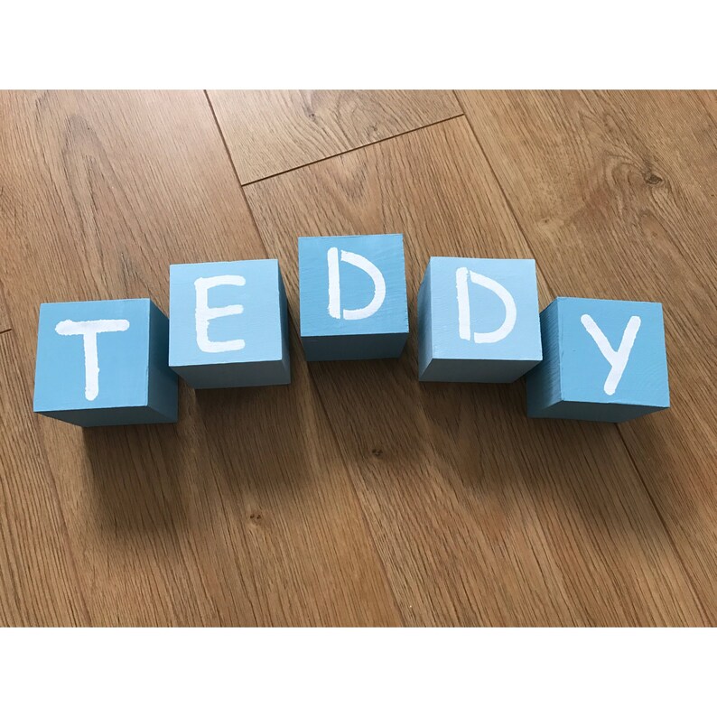 baby name wooden letters