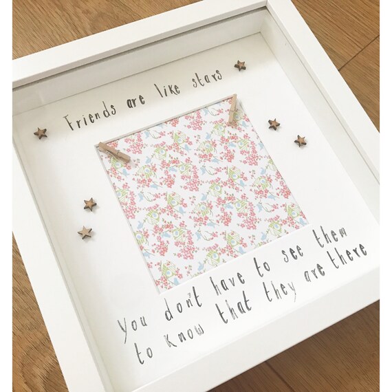 Freundschaft Geschenk Freundschaft Bilderrahmen Freunde sind Etsy