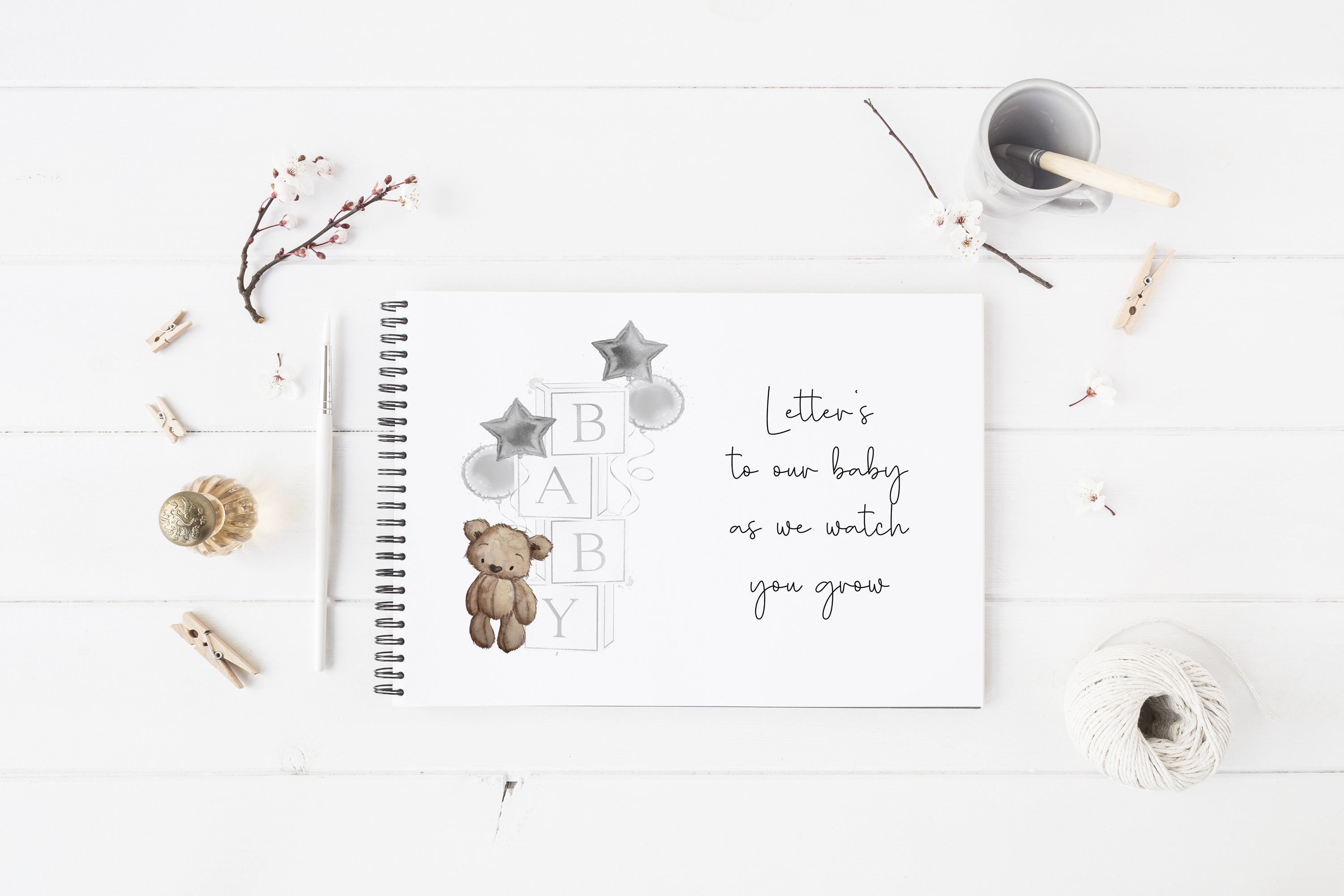 Letters to My Book Keepsake Book Baby Keepsake Baby Shower Etsy