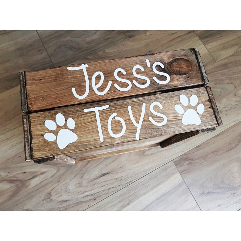 Personalised Pet Toy Box Dog Toy Box Personalised Box for Etsy