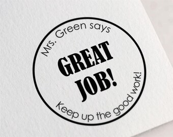 custom teacher stamp etsy