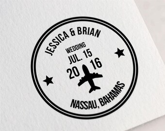 save the date stamp etsy