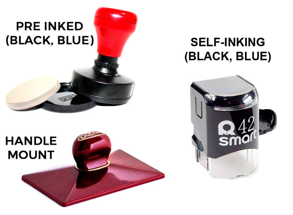 Custom Notary Stamp Self Inking Notary Stamp Notary Public Etsy