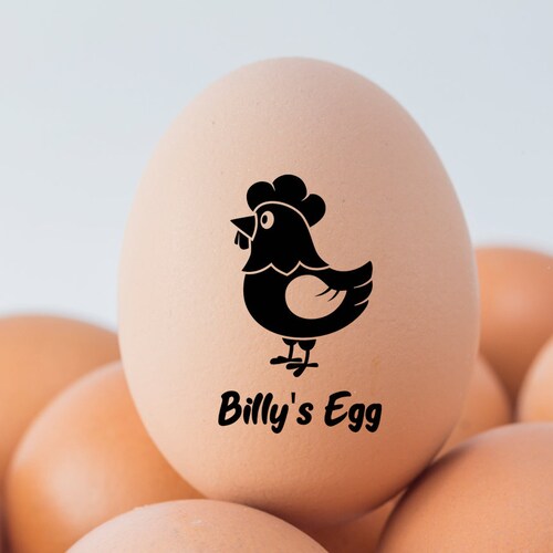 Custom Chicken Coop Egg Stamp Custom Name Rubber Stamp Etsy