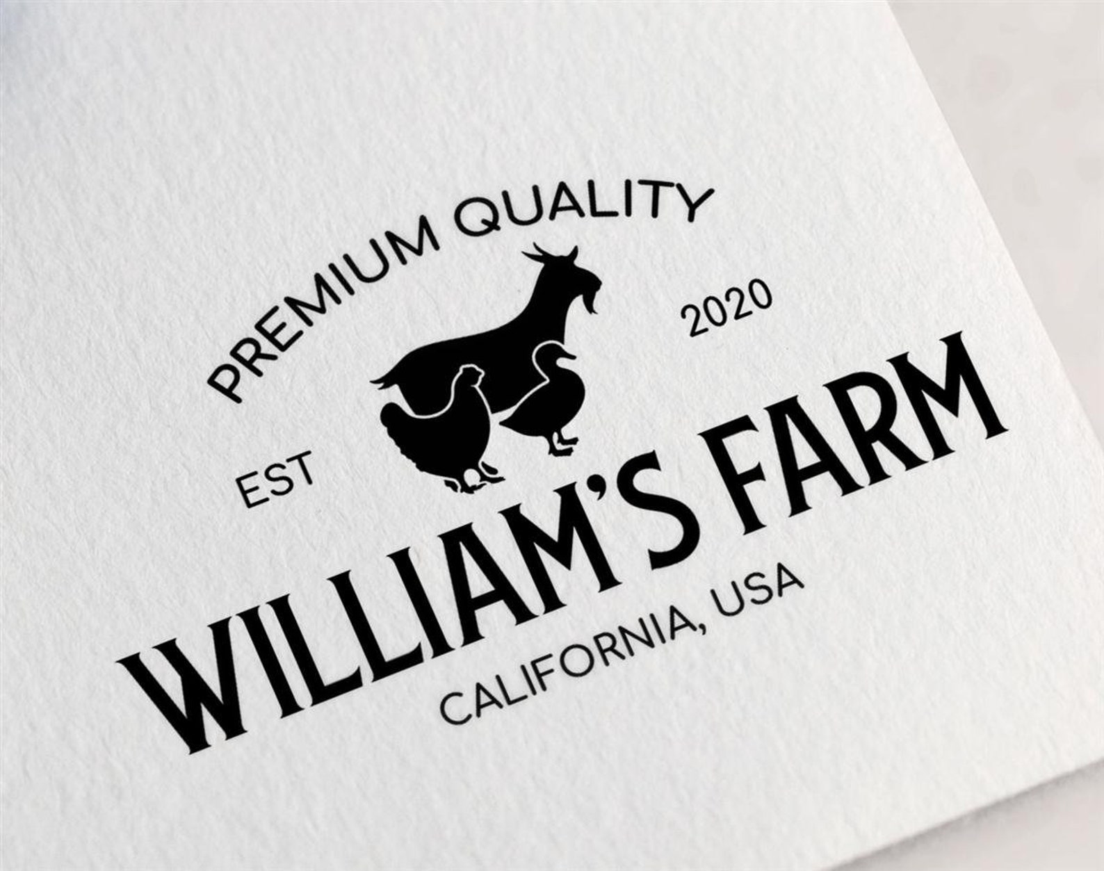 Personalized Farm Stamp Custom Farm Fresh Product Stamp Etsy