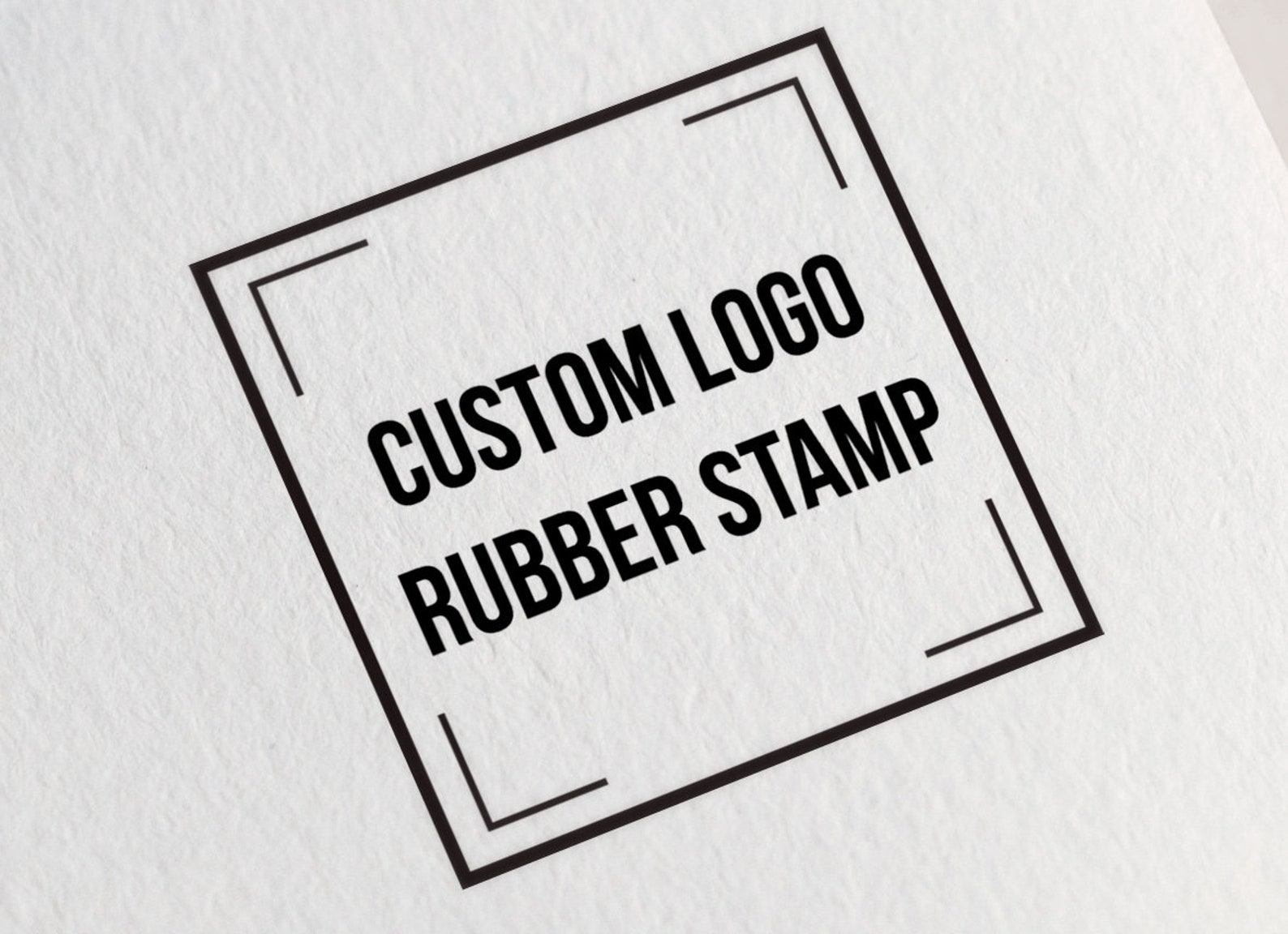 Custom Logo Rubber Stamp Company Stamp Business Stamp With Etsy