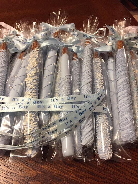 pretzel baby shower favors