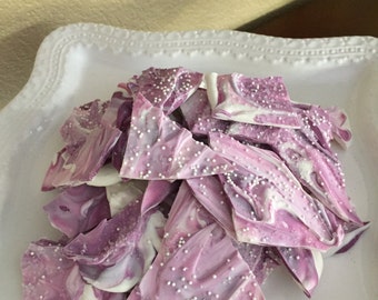 Lavender Chocolate Bark (1+lbs per order)Baby Shower/Bridal Shower/Party Treats/Birthday Party/Sweet 16