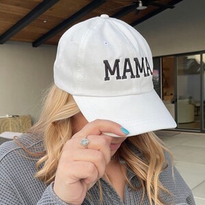 Mom/mama hat, dad hat, mom gift, dad gift, gift basket, embroidery, baseball, baby shower gift, baby announcement, 47 brand, more colors image 5