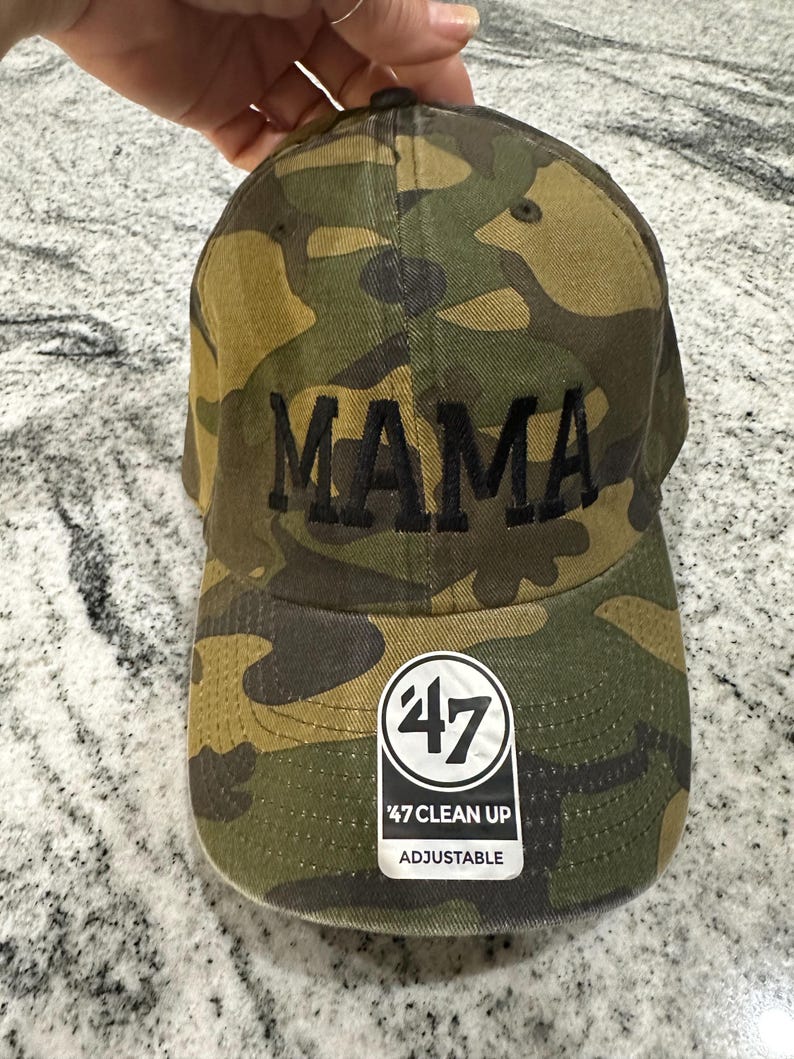 Mom/mama hat, dad hat, mom gift, dad gift, gift basket, embroidery, baseball, baby shower gift, baby announcement, 47 brand, more colors image 10