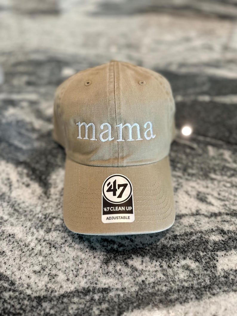 Mom/mama hat, dad hat, mom gift, dad gift, gift basket, embroidery, baseball, baby shower gift, baby announcement, 47 brand, more colors image 4